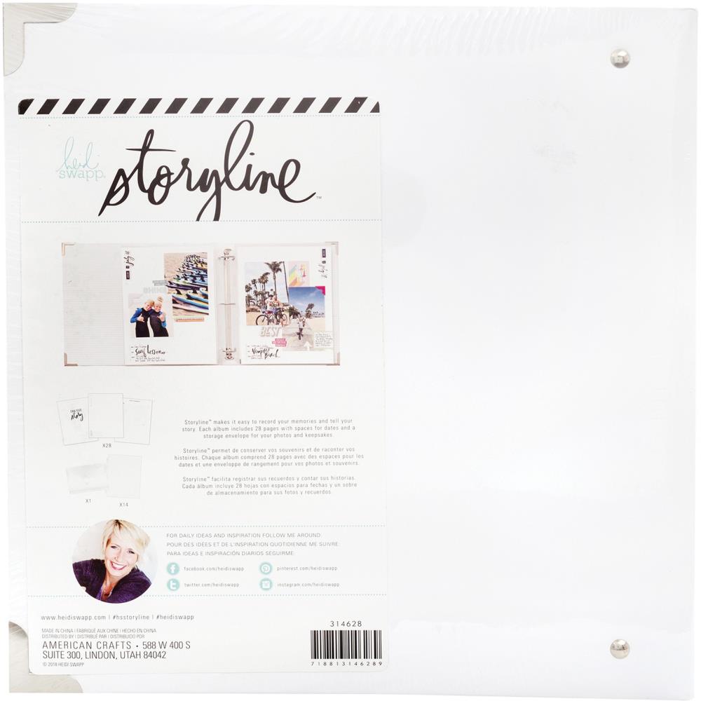 Heidi Swapp - Storyline 3 D-Ring Album 8.5"X11" - Rainbow