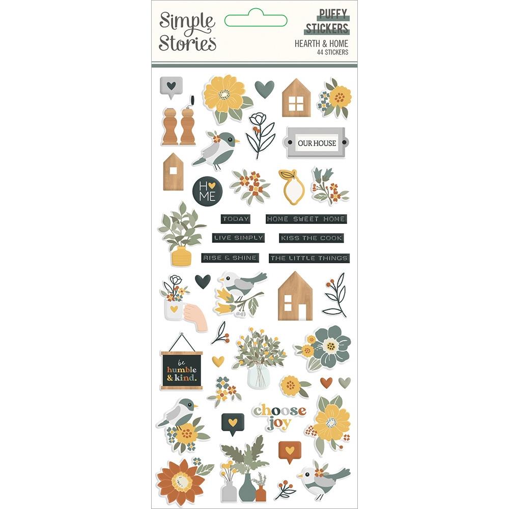 Simple Stories - Hearth & Home - Puffy Stickers