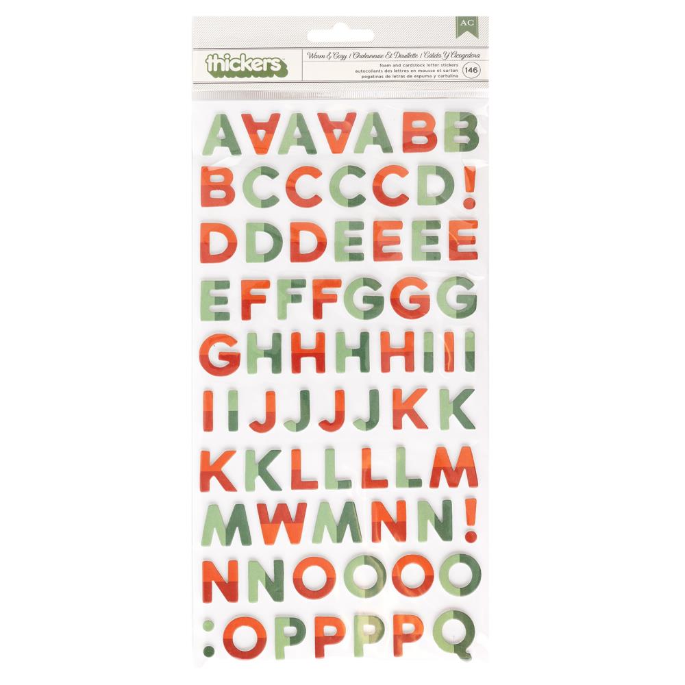 American Crafts - Mittens & Mistletoe - Thickers Stickers