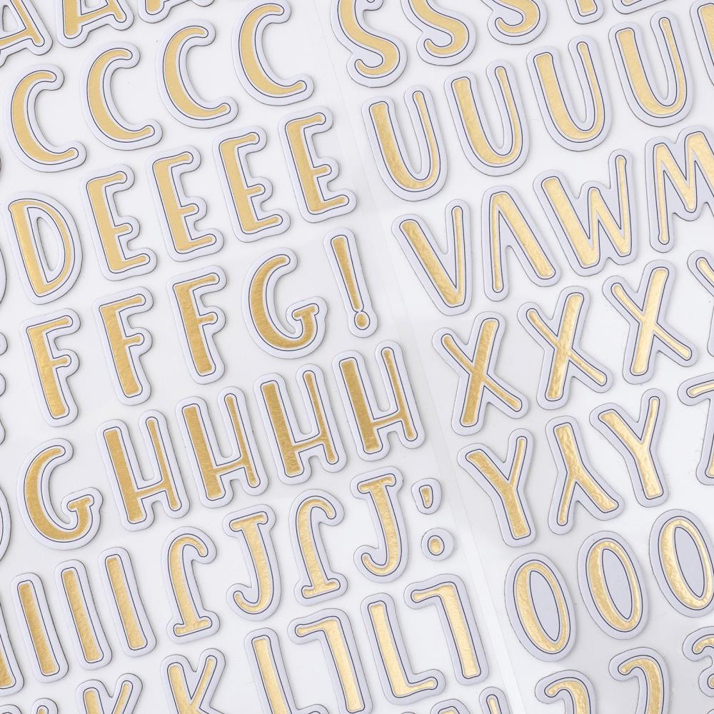 Vicki Boutin - Where To Next - Thickers Stickers - Alpha With Gold Foil
