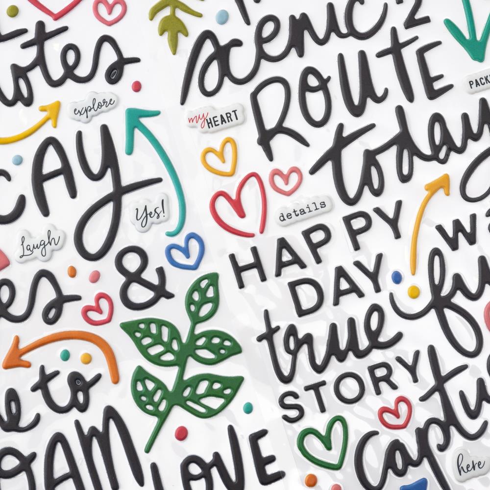 Vicki Boutin - Where To Next - Thickers Stickers - Travel Notes Phrase