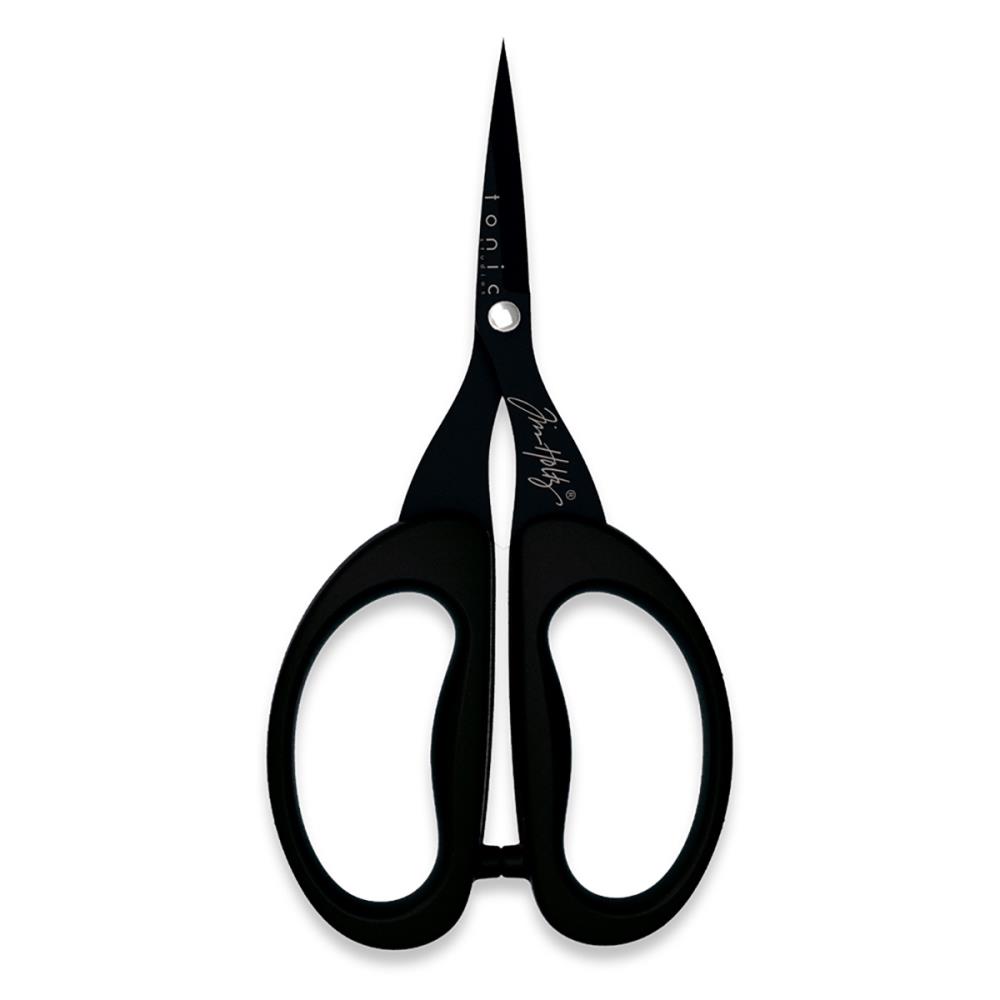 Tim Holtz - Non-Stick Titanium Micro Serrated Mini Snips 5"