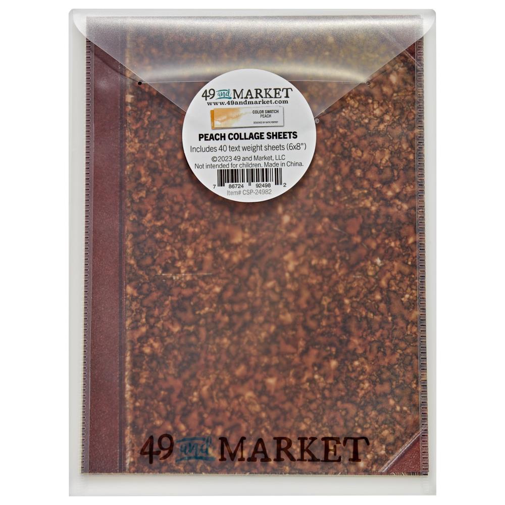 49 And Market - Color Swatch: Peach - Collage Sheets 6"x8" 40/Pkg