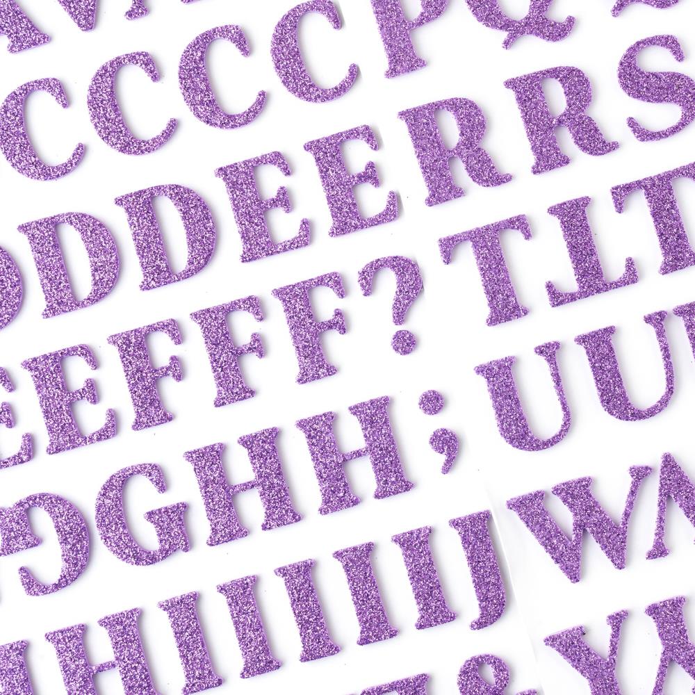 American Crafts - Dreamer - Thickers Stickers - Alpha - Glitter