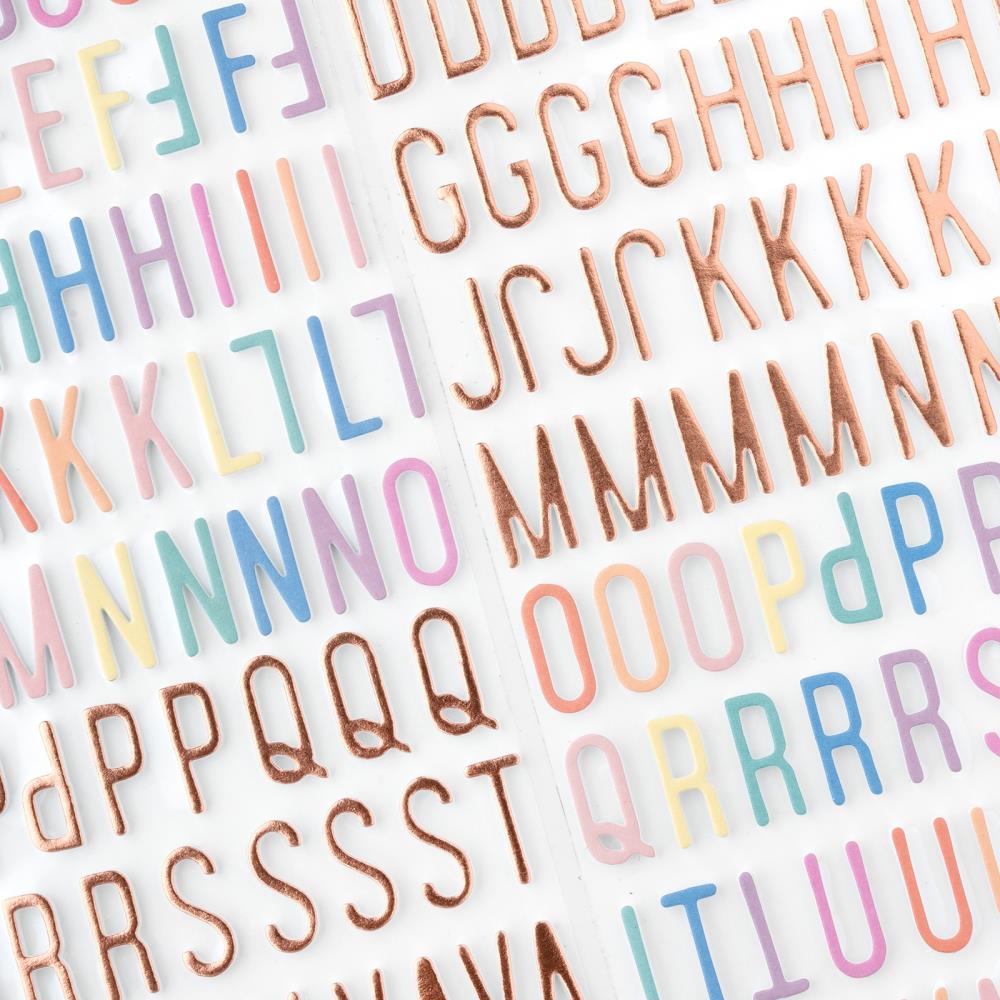 Celes Gonzalo - Rainbow Avenue - Thickers Stickers - Rose Gold Alpha