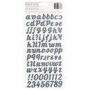 American Crafts - Cedar House - Thickers Stickers - Alpha - Puffy