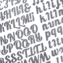 American Crafts - Cedar House - Thickers Stickers - Alpha - Puffy