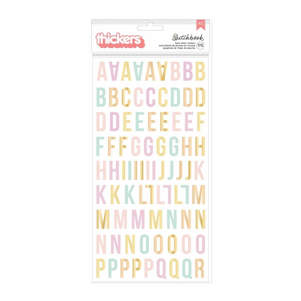 Bea Valint - Sketchbook - Thickers - Alphabet