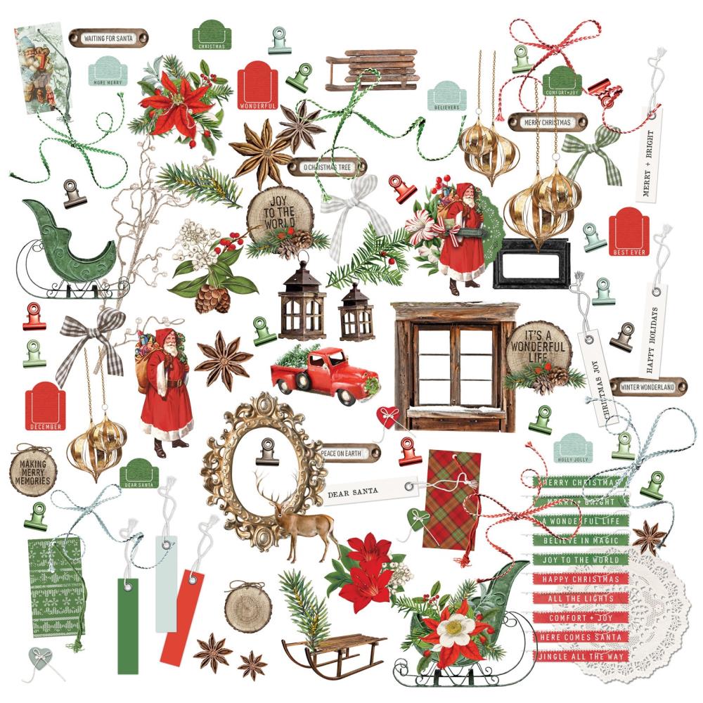 49 And Market - Evergreen Season - Laser Cut Outs - Elements