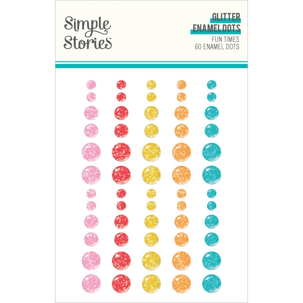 Simple Stories - Fun Times - Glitter Enamel Dots