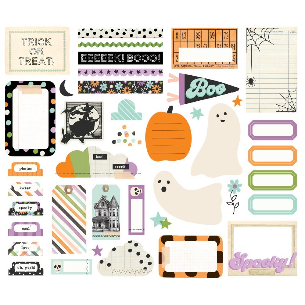 Simple Stories - Spooky Things - Bits & Pieces Die-Cuts - Journal