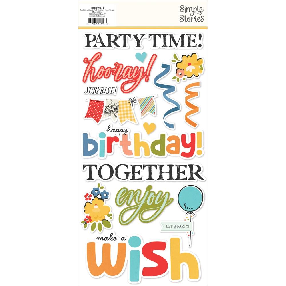 Simple Stories - Say Cheese Classic Pooh - Foam Stickers
