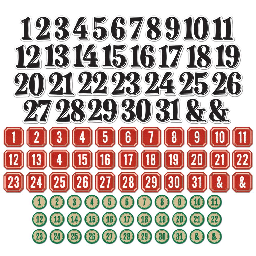 49 And Market - Vicki Boutin Mistletoe And Memories - Chipboard Set - Bits