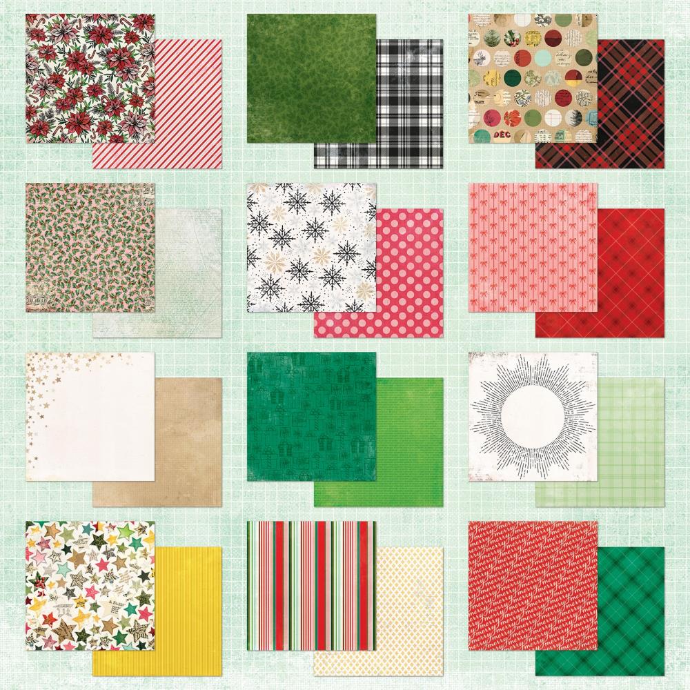 49 And Market - Vicki Boutin Mistletoe And Memories - Paper Pad 12"X12" 24/Pkg