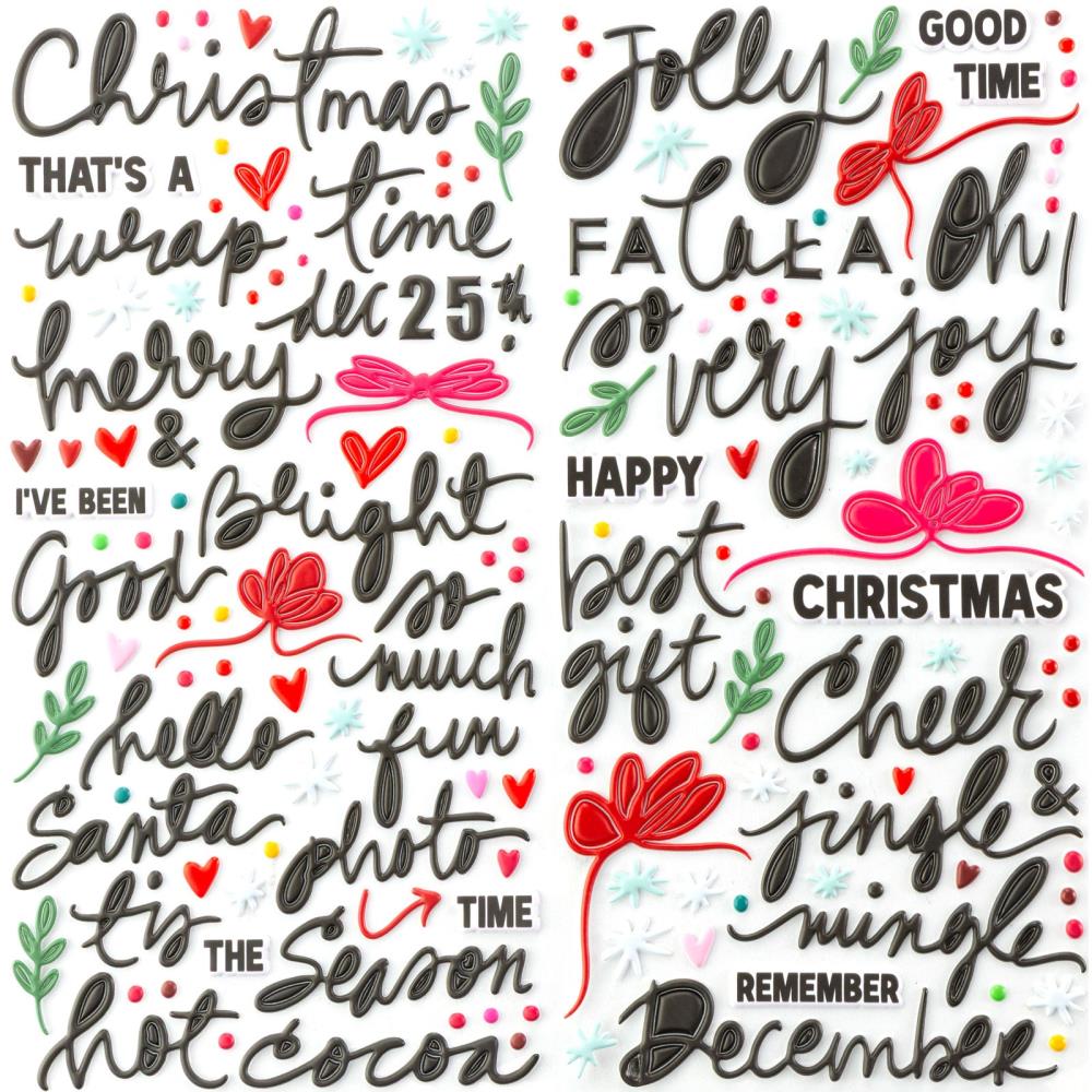 49 And Market - Vicki Boutin Mistletoe And Memories - Puffy Stickers
