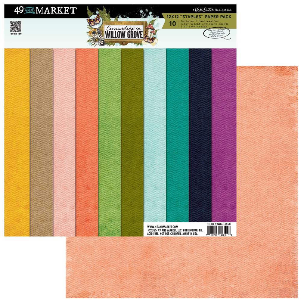 49 And Market - Vicki Boutin - Curiosities In Willow Grove - Staples Pack 12"X12"