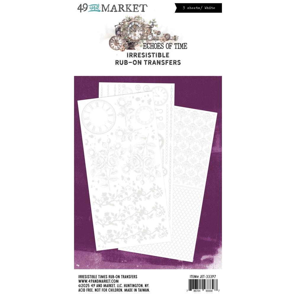 49 And Market - Echoes Of Time - Rub-On Transfer Set - Irresistible Times