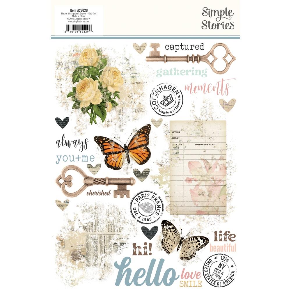 Simple Stories - Simple Vintage Junk Drawer - Rub Ons