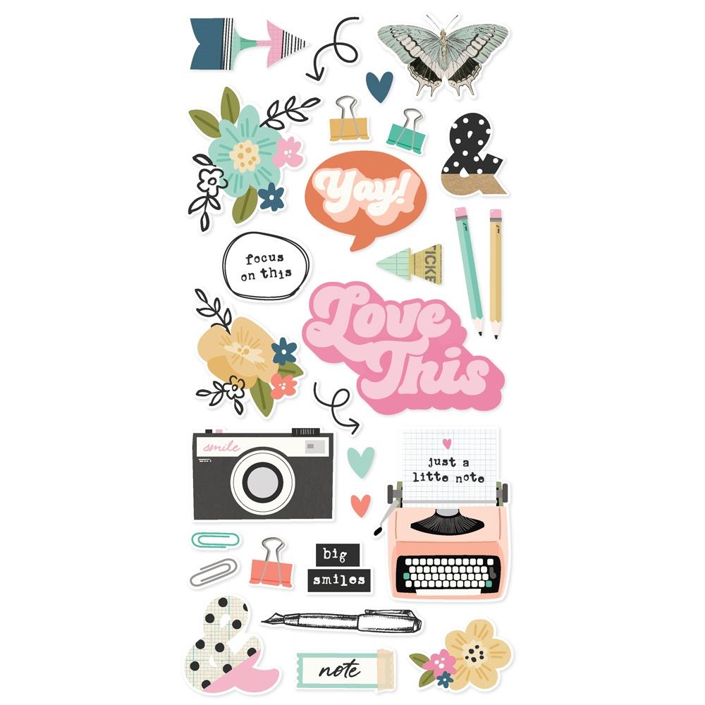 Simple Stories - Take Note - Foam Stickers