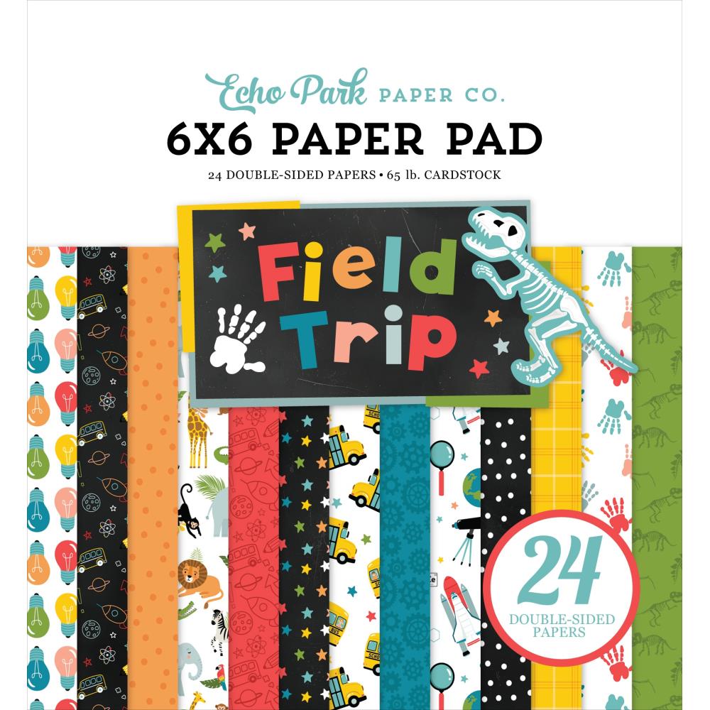 Echo Park - Field Trip - Paper Pad 6"X6"