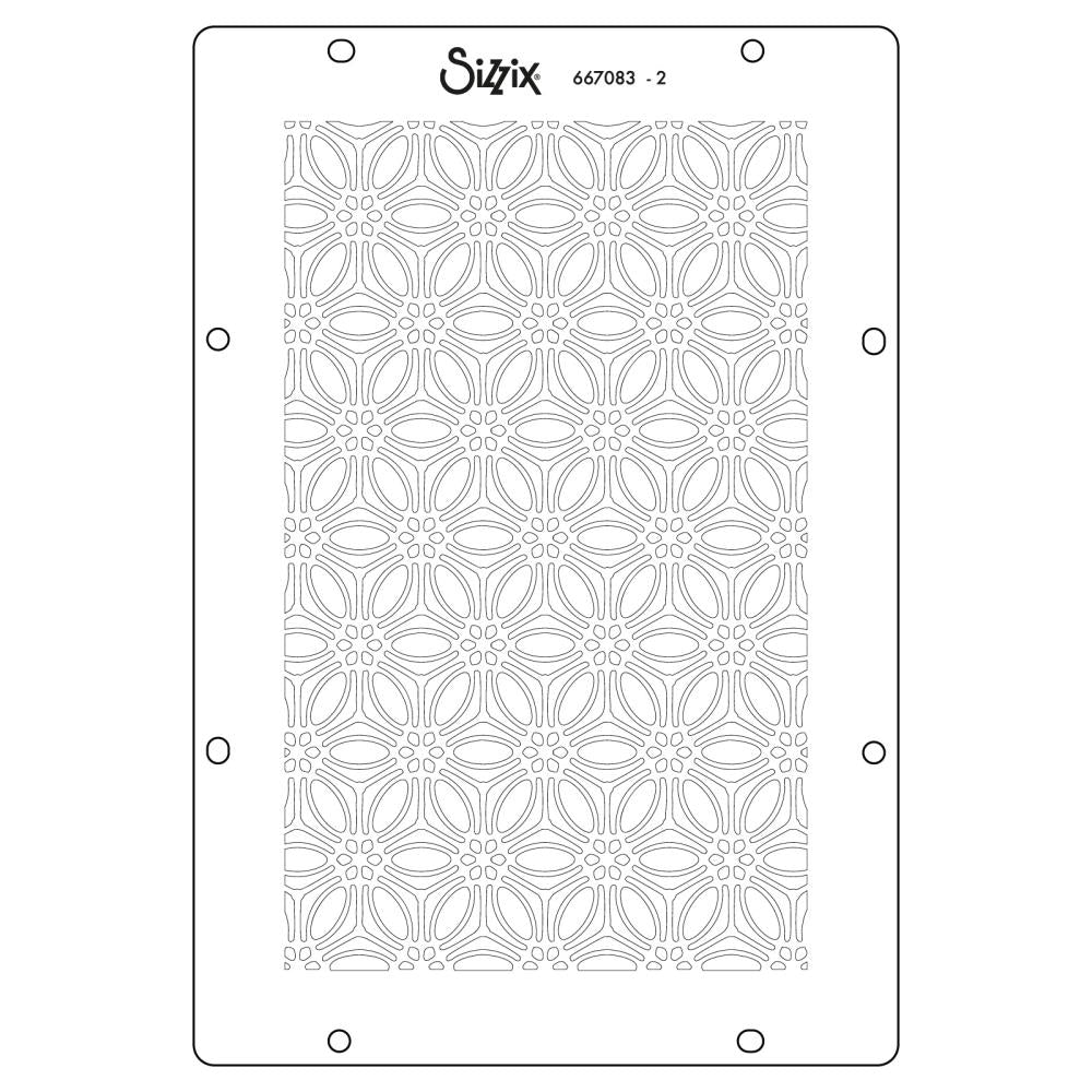 Sizzix - Vicki Boutin - A6 Layered Stencils - Background Textures