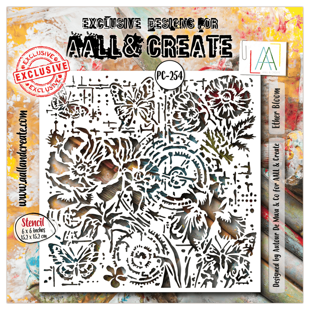 AALL And Create - 6x6 Stencil - Ether Bloom - #254