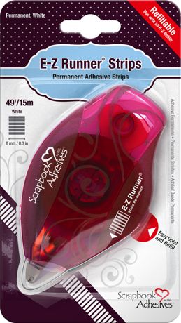 Scrapbook Adhesives - E-Z Runner - Permanent Strips Refillable Dispenser