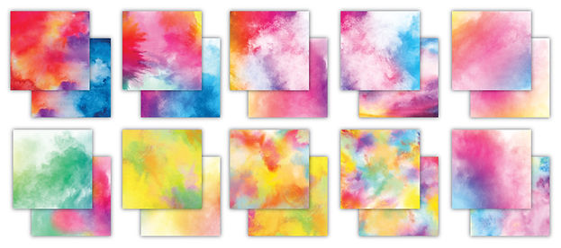 Craft Consortium - The Essential Craft Papers - 6 x 6 Paper Pad - Pigment Infusions