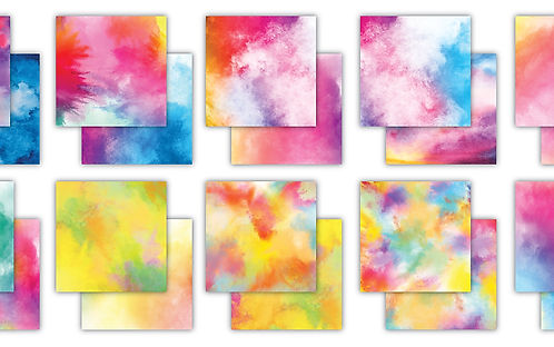 Craft Consortium - The Essential Craft Papers - 12 x 12 Paper Pad - Pigment Infusions