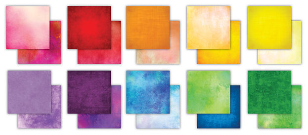 Craft Consortium - The Essential Craft Papers - 6 x 6 Paper Pad - Over the Rainbow