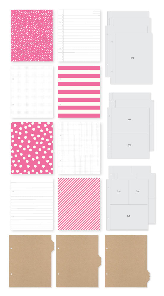 Simple Stories - Sn@p! Binder 6"X8" - Pink