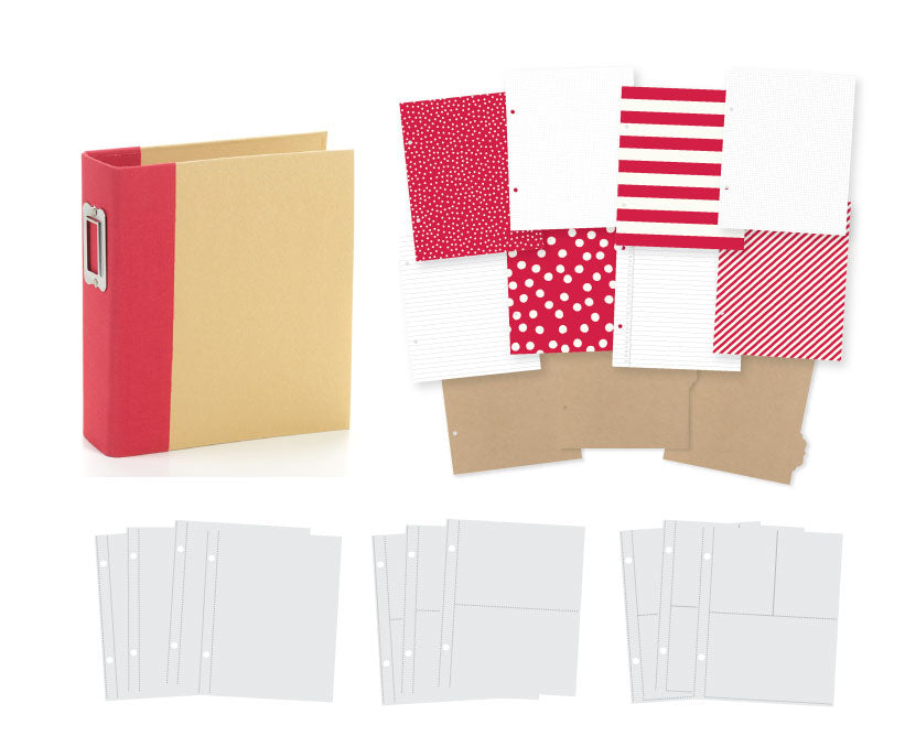 Simple Stories - Sn@p! Binder 6"X8" - Red