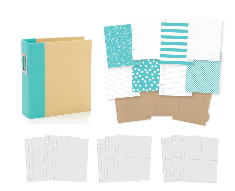 Simple Stories - Sn@p! Binder 6"X8" - Teal