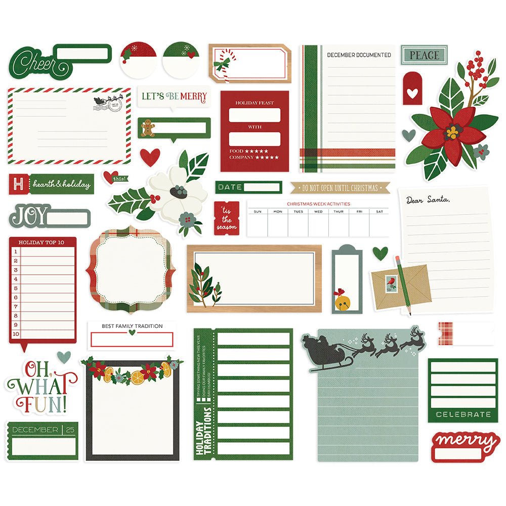Simple Stories - Hearth & Holiday - Journal Bits