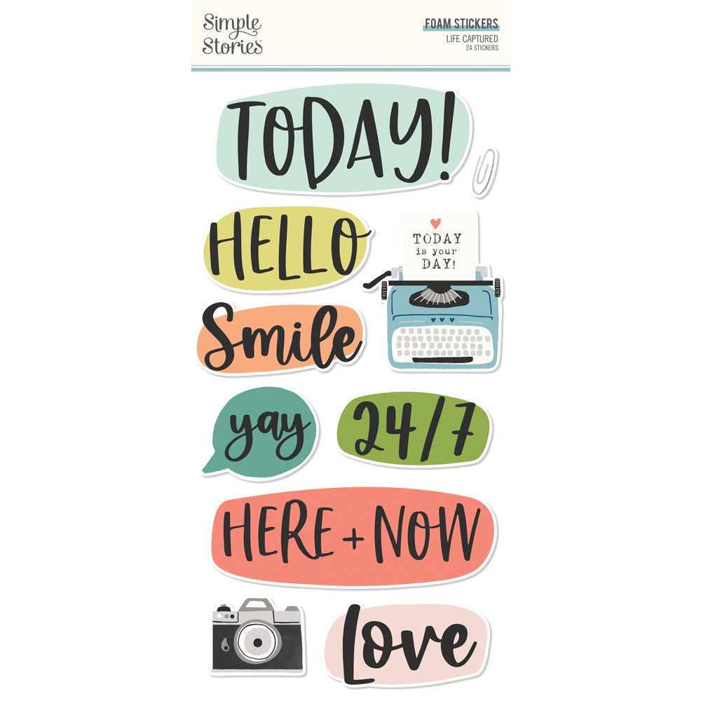 Simple Stories - Life Captured - Foam Stickers