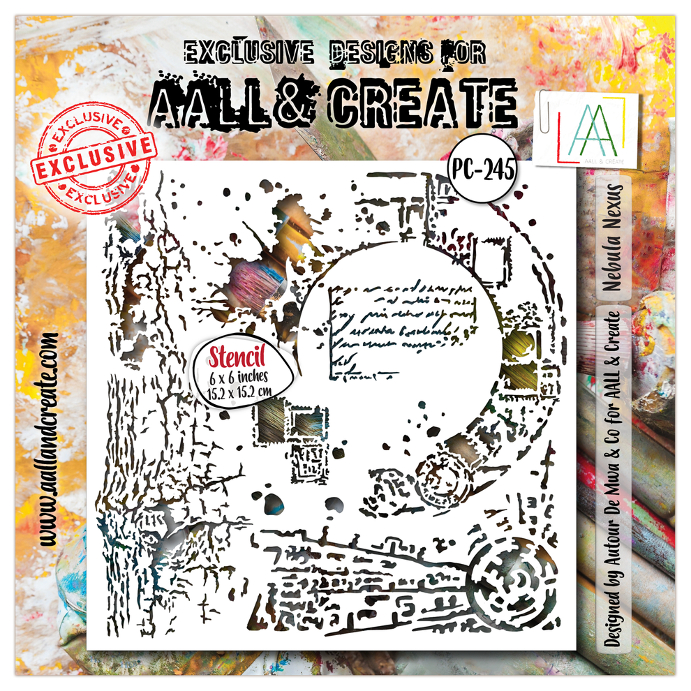 AALL And Create - 6x6 Stencil - Nebula Nexus- #245