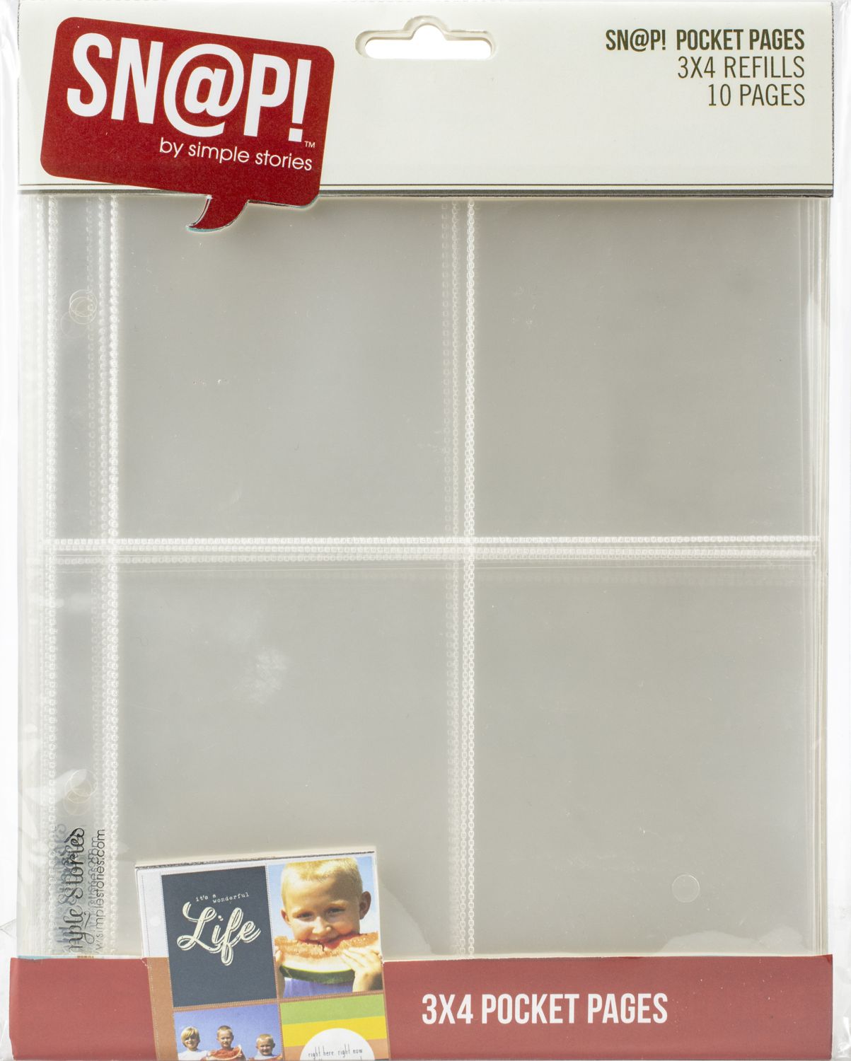 Simple Stories - Sn@p! Pocket Pages For 6"X8" Binders - 3"X4" Pockets