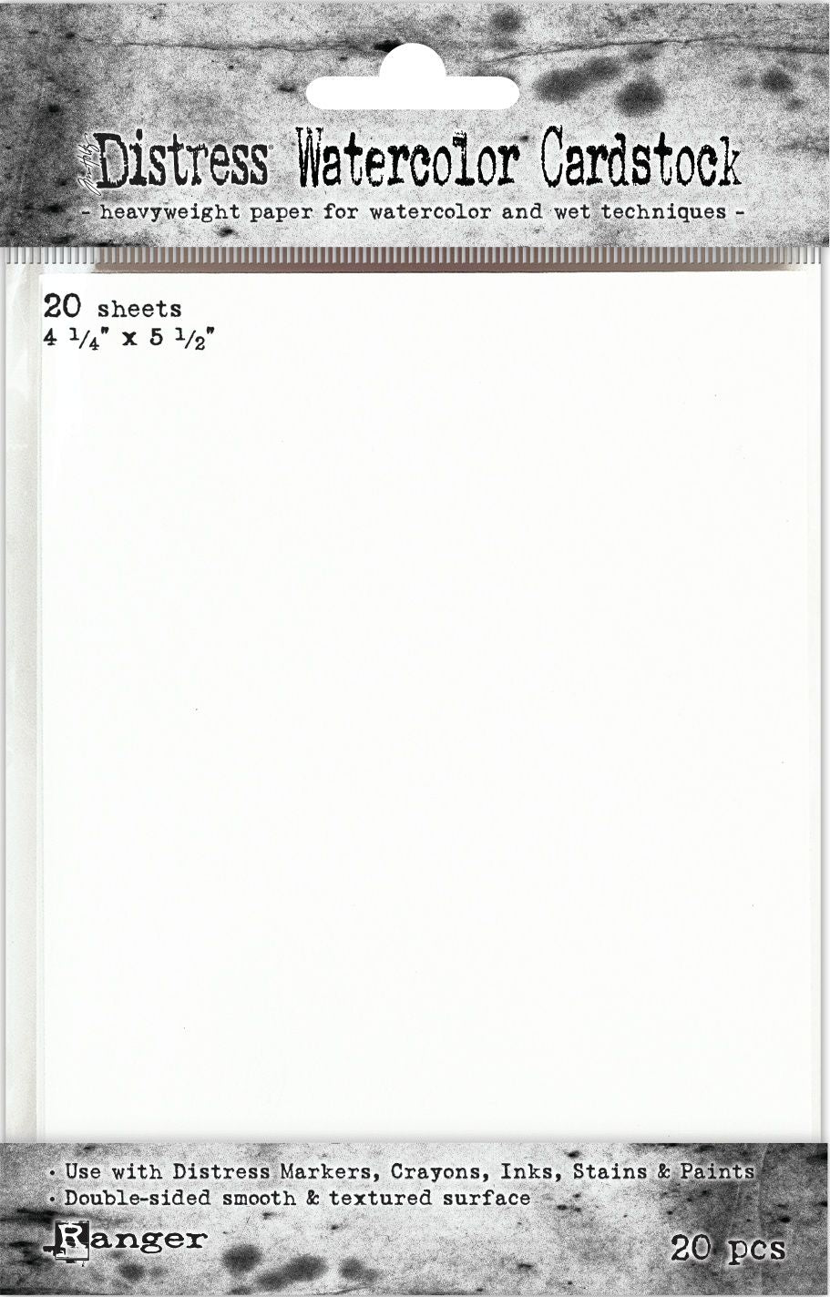 Tim Holtz - Distress Watercolor Cardstock - 4.25"X5.5"