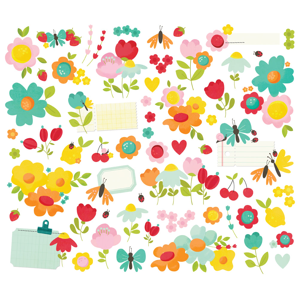 ***Pre-Order*** Simple Stories - Sweet Summertime - Floral Bits & Pieces