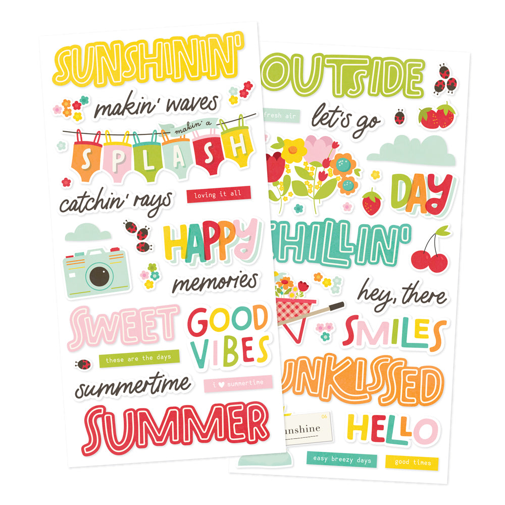 ***Pre-Order*** Simple Stories - Sweet Summertime - Foam Stickers