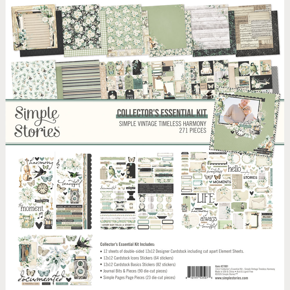 ***Pre-Order*** Simple Stories - Simple Vintage Timeless Harmony - Collectors Essentials Kit