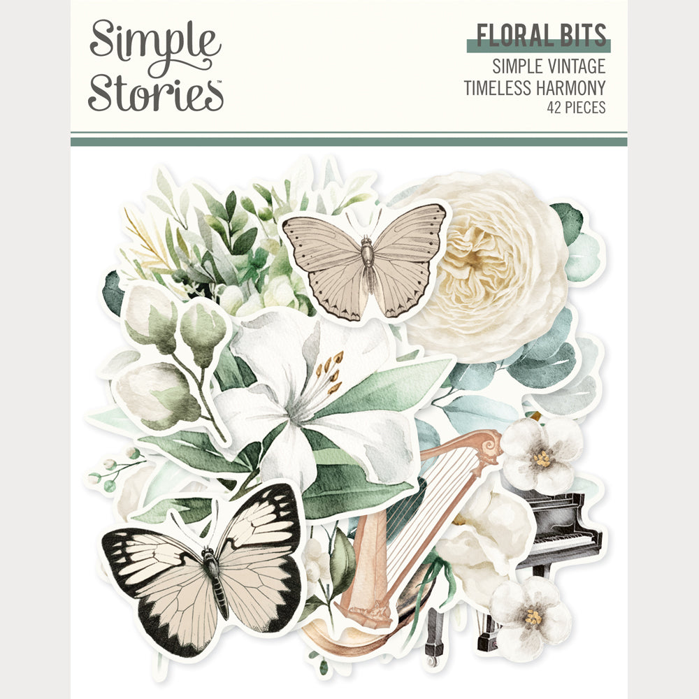 ***Pre-Order*** Simple Stories - Simple Vintage Timeless Harmony - Floral Bits & Pieces