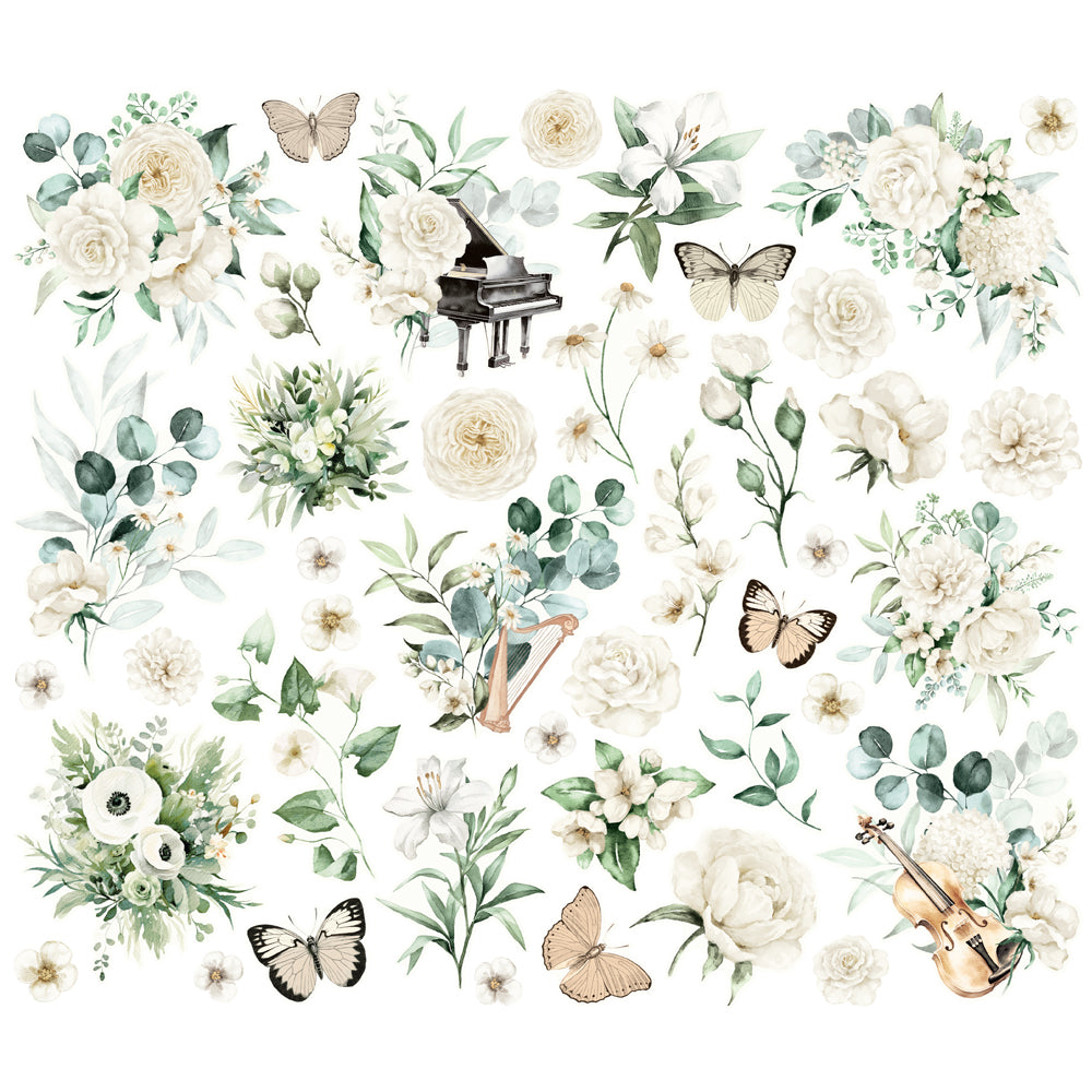 ***Pre-Order*** Simple Stories - Simple Vintage Timeless Harmony - Floral Bits & Pieces