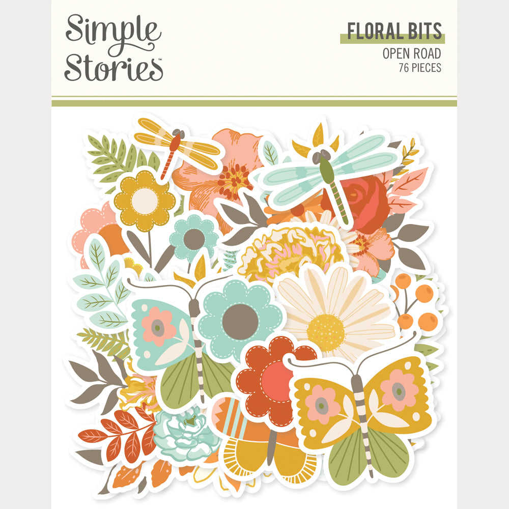 ***Pre-Order*** Simple Stories - Open Road - Floral Bits & Pieces