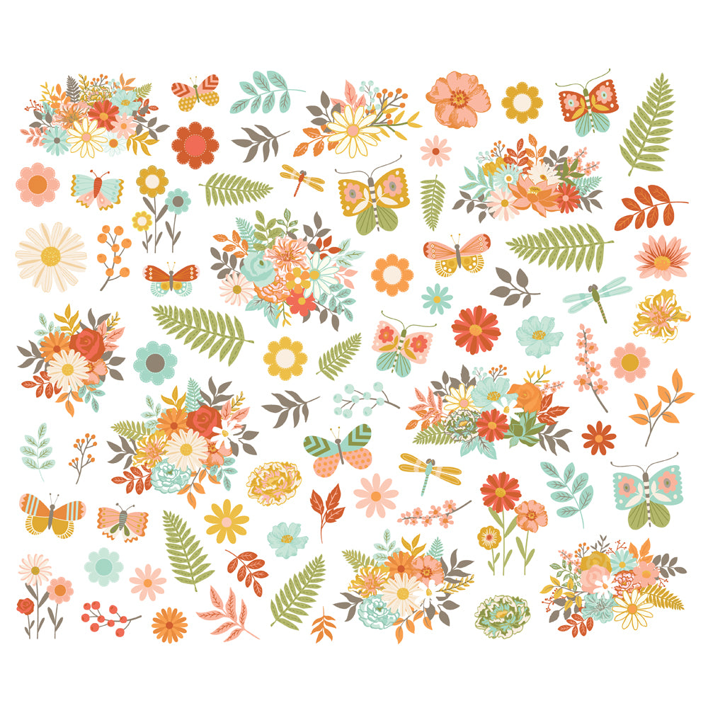 ***Pre-Order*** Simple Stories - Open Road - Floral Bits & Pieces