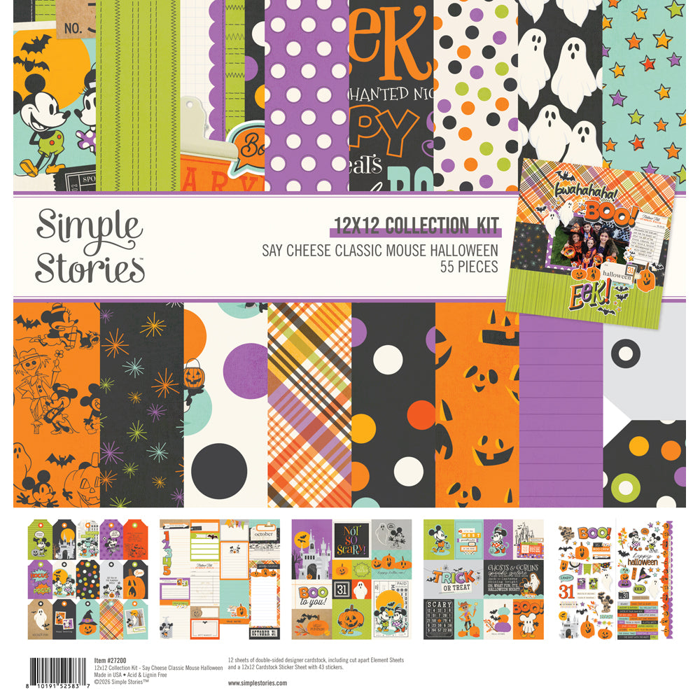 ***Pre-Order*** Simple Stories - Say Cheese Mouse Halloween - Collection Kits