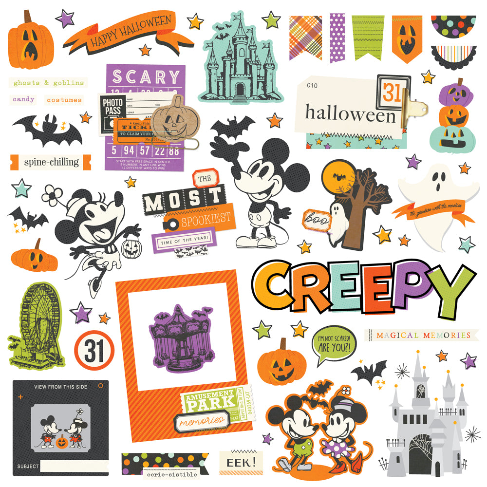 ***Pre-Order*** Simple Stories - Say Cheese Mouse Halloween - Chipboard Pieces