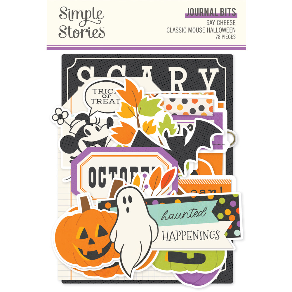 ***Pre-Order*** Simple Stories - Say Cheese Mouse Halloween - Journal Bits & Pieces