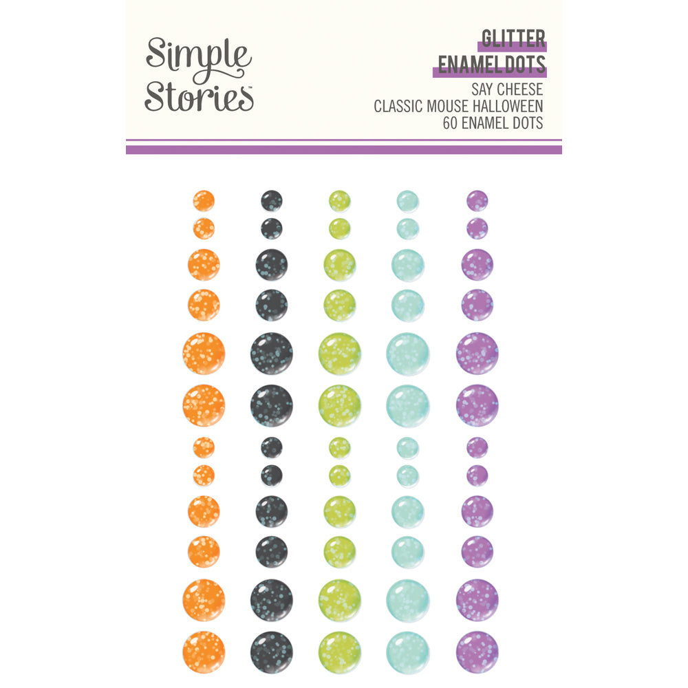 ***Pre-Order*** Simple Stories - Say Cheese Mouse Halloween - Glitter Enamel Dots