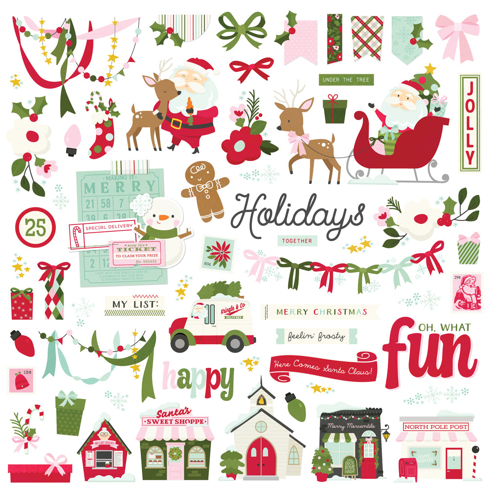 ***Pre-Order*** Simple Stories - Kringle and Co. - Chipboard Pieces
